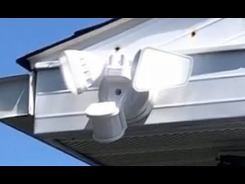 Harbor Freight Bunker Hill 2100 Lumins Outdoor Security Light Review and Installation Demonstration