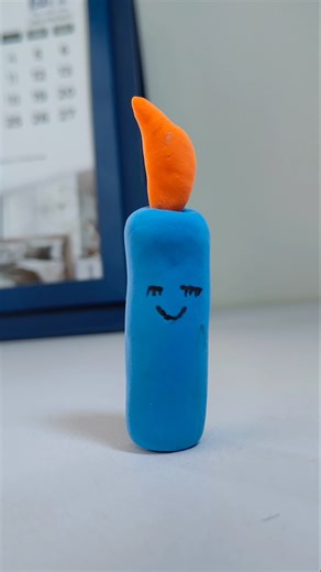 Making candle using clay #clayvideos