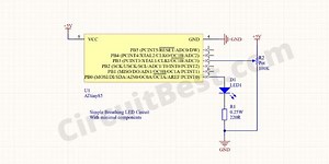 Simple Breathing LED Circuit with Breathing Time adjustment | CircuitBest