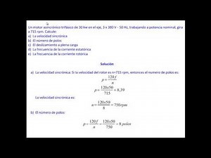 Ejercicio Resuelto 1 - Maquinas Electricas - Motores Asincronos