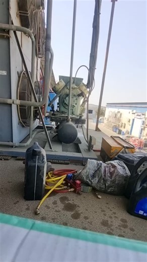 Alam Refrigeration | Interior | PVC Panel Works on Instagram: "Performed oil change on a 23 HP Bitzer compressor."