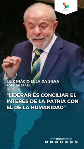 Lula cuestiona inacción de la ONU y exige defensa de la paz