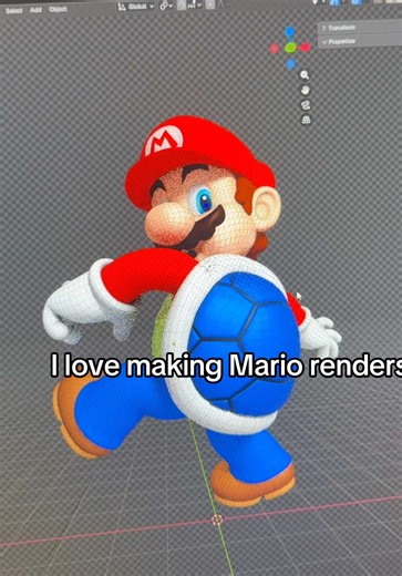 I love using blender #mario #fyp #blender | blender