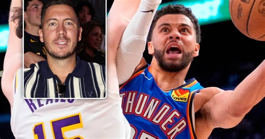 Ajay Mitchell impressionne face aux Lakers, sous les yeux d’Eden Hazard