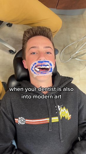 He is a true artist. So good at what he does. 🎨👨‍🎨 #dentist #dentalhumor #artist #dentaloffice #optragate #teeth @ivoclarvivadent