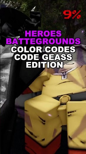 🪻Code Geass in HEROES Battlegrounds! (Color Codes Roblox) #heroesbattlegrounds #hbg #robloxfyp