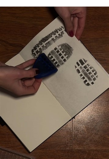 Let the process lead you 👣 #mixedmedia #inkstamp #inspiration #graphicdesign