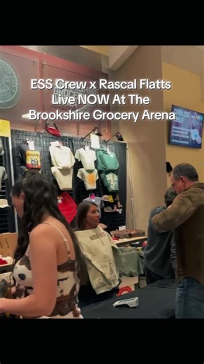 Merch displays set. Inventory stocked. Crew locked in. Come find us on the concourse and grab your Rascal Flatts gear before it’s gone. Amplifying Good Times. 🎤 #ESS #service #foryoupagе #AmplifyingGoodTimes #followalong