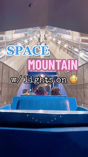 Exploring Space Mountain with the Lights On | Disney World Adventure