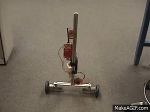 Inverted Pendulum Balancing Robot Montage on Make a GIF
