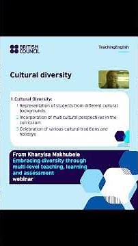 What is cultural diversity? #teachingenglish