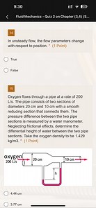 9:30 25 Fluid Mechanics - Quiz 2 on Chapter ( 3,4 ) (S... 14 I... | Filo