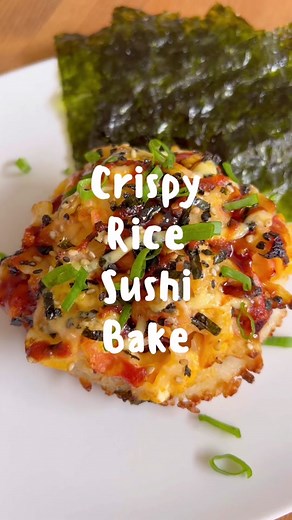 Crispy Rice Sushi Bake Recipe | Easy Homemade Sushi Waffle