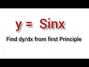 First Principle of Derivative of sinx | Differentiation of sinx by First Principle Method