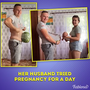 42K views · 58 reactions | Home experiment: how a husband copes with one "pregnant" day. | Tips & Tricks | Facebook