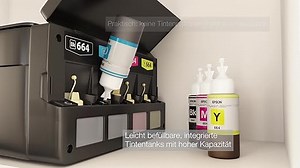 Epson EcoTank ET-2600 nachfüllbares 3-in-1 Tintenstrahl Multifunktionsgerät (Kopierer, Scanner, Drucker, DIN A4, WiFi, USB 2.0) großer Tintentank, hohe Reichweite, niedrige Seitenkosten