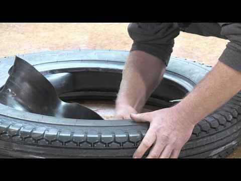 Flap Installation on a Collector Car Tire