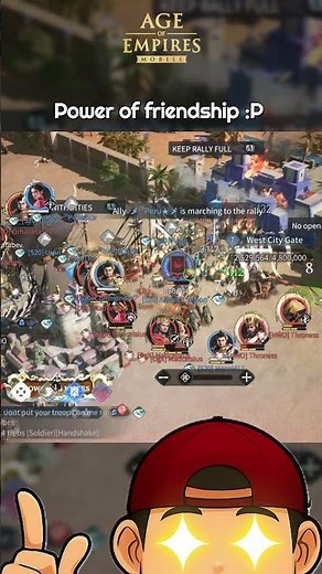 Surviving a MASSIVE SWARM w Insane Rally Defense | Age of Empires Mobile #aoemobile