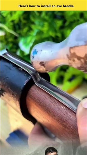Here's how to install an axe handle.