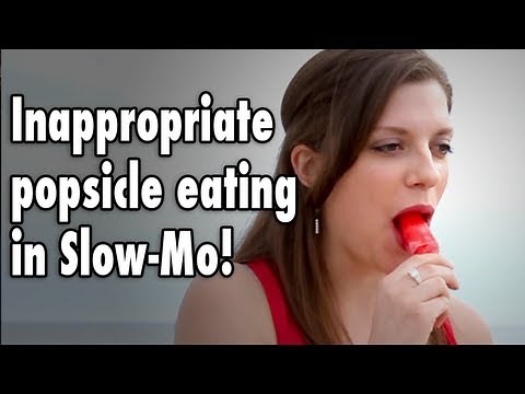 Inappropriate Popsicle Eating!