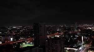 Premium stock video - Interstate i- at night as visible in a