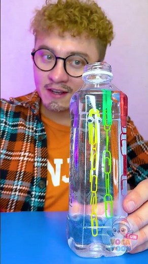 DIY Bottle Game with Paper Clips 📎