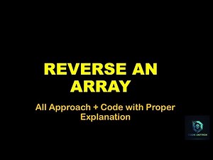 Reverse an Array | GFG Practice