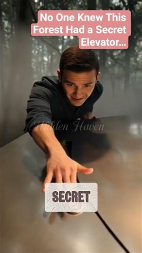 No One Knew This Forest Had a Secret Elevator… #forestescape #hiddenhouse #shorts