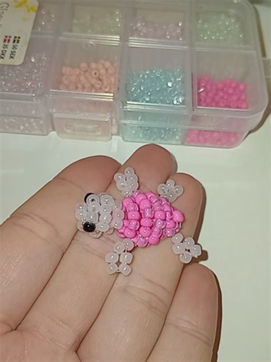 🐢🐢🐢💖 #beading #beadedturtle #beads #beadedanimals | Beading