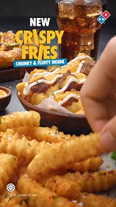 896 reactions · 70 shares | Crispy, fluffy on the inside and so so good. Try Domino’s NEW Crispy Fries and Loaded Cheeseburger Crispy Fries today  | Domino's Pizza Malaysia | Facebook