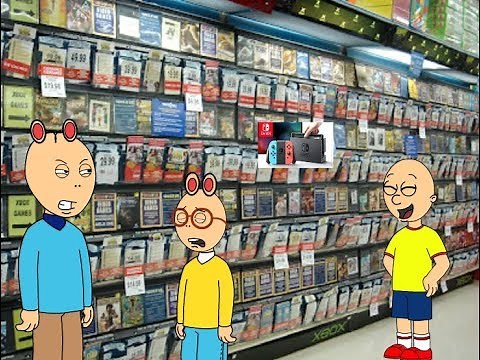 Caillou Behaves at Gamestop/Ungrounded
