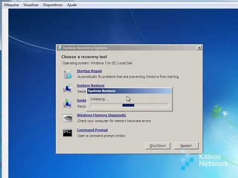 Reparar Windows 7 - Restaurar Windows 7