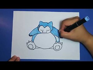 How to draw snorlax