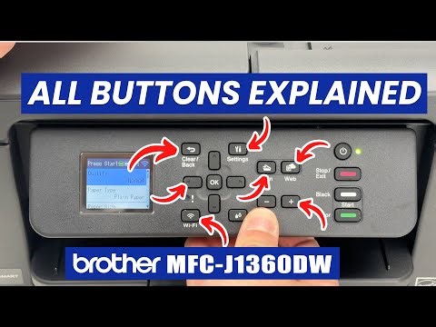 Brother MFC-J1360DW : Explaining All Buttons Functions