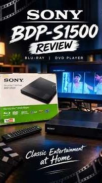 📀 Sony BDP-S1500 Blu-ray Player Review | A Classic for Physical Media Lovers! 🎬