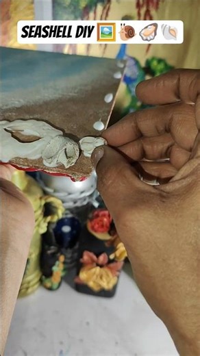 🐚🦪🐌SEASHELL FRAME #diyframe#diyseashellframe#seashellonrandomthing#seahelldiy#seashellart#oceanframe