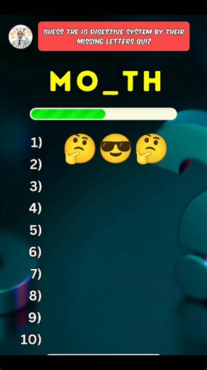 Guess the Digestive System Parts Quiz