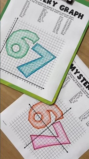 6 7 math activity… mystery graph!