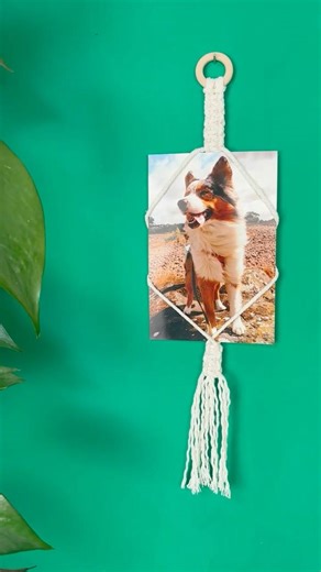 How to make a Macramé Photo Frame | quick and easy DIY