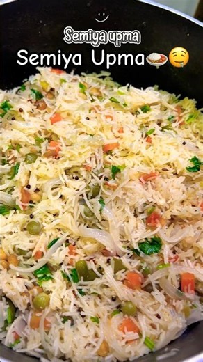 Easy Vegetable Semiya Upma Recipe | Quick & Healthy Dinner in 15 Minutes🍛 #cooking #semiyakichadi