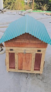 Full video of making a chicken coop with wood and plastic mesh #chicken #chickenlover #chickencoop #woodwork #pet | Abid Agro
