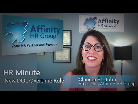 New Department of Labor Overtime Rule- HR Minute
