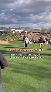 37K views · 298 reactions | Zach Johnson wasn’t happy with the crowd at the WM Phoenix Open   Old Row Golf (X) | GolfMagic | Facebook