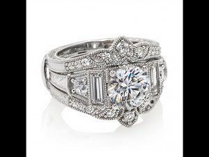 Xavier Absolute Round and Baguette Ring Guard Set