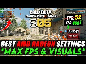 Best AMD RADEON Settings for Warzone & Black Ops 6 Season 5!📈✅ (MAX FPS & Visuals)