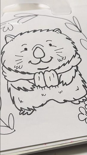 ✏️ How to draw a Cute Wombat | Day 29