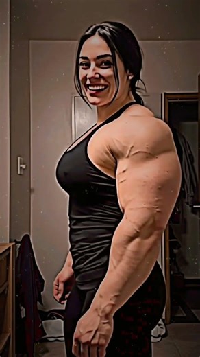 GIRL BICEP AURA 🥶 SLEEPER BUILD 💀 BODYBUILDER GYM 💀 #bodybuilding #girl #biceps #gym #aura #power