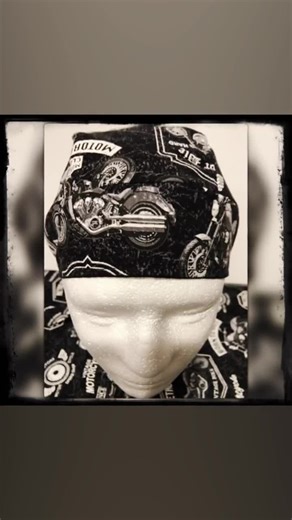 Born to Ride Motorcycle Doo Rag: Black Biker Skull Cap - Etsy