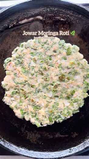 Jowar Moringa Roti 🌿 Iron & Fiber Rich!!