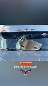 76K views · 1.1K reactions | Metal plate smashes through truck’s windshield on highway — driver keeps control and avoids crash #AmericanTruckDrivers #truckdriver #trucking #CDL #Dashcam #TruckDriversLife #18Wheeler #Highway #RoadDebris #CloseCall #DumpTruck | American Truck Drivers | Facebook